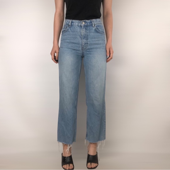 Reformation Denim - Reformation Straight‎ Wide Leg Jean Montauk Jeans Size 26 Denim